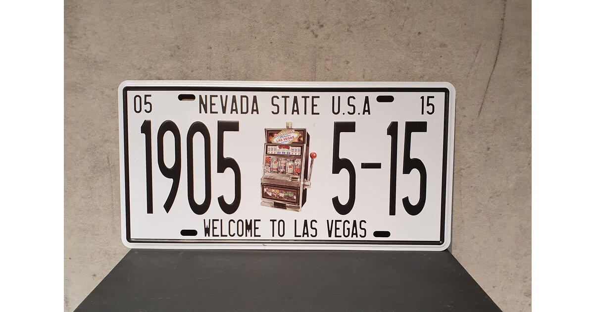 Plaque D'immatriculation Ancienne Nevada 1977 - Occasion, Collection USA Vintage